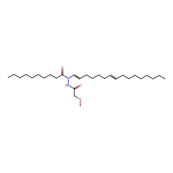 2D Structure of N-hexadeca-1,7-dienyl-N'-(2-methoxyacetyl)decanehydrazide