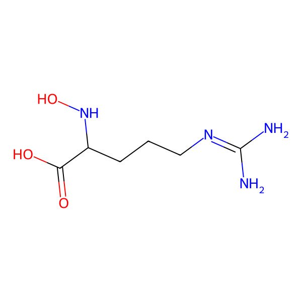 2D Structure of N-hydroxy-L-arginine (NOHA)
