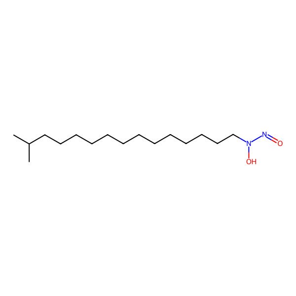 2D Structure of N-hydroxy-N-(14-methylpentadecyl)nitrous amide