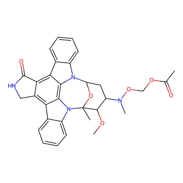 2D Structure of N-Hydroxy-staurosporine terminal acetate