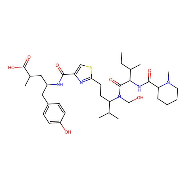 2D Structure of N-hydroxymethyl pretubulysin