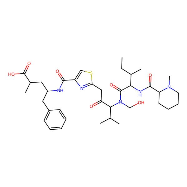 2D Structure of N-hydroxymethyl12-keto pretubulysin D
