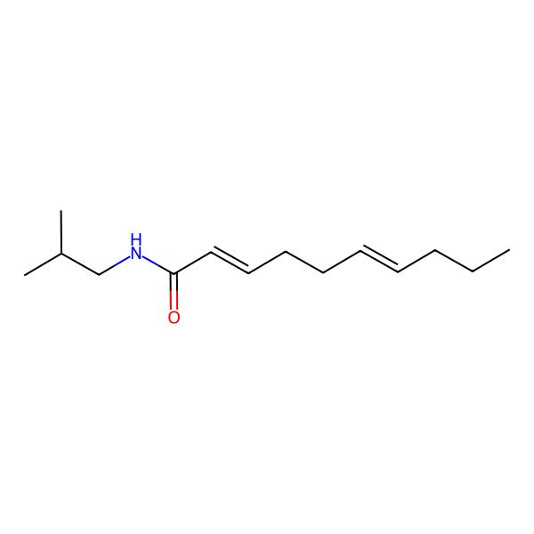 2D Structure of N-isobutyl-2,6-decadienamide 2D Structure of N-isobutyl-2,6-decadienamide