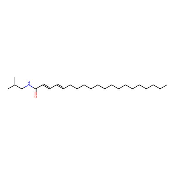 2D Structure of N-isobutyleicosadienamide 2D Structure of N-isobutyleicosadienamide