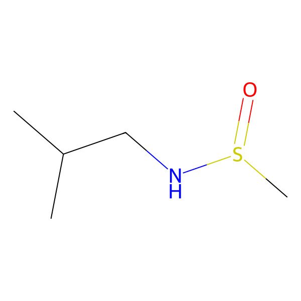 2D Structure of N-isobutylmethanesulfinamide