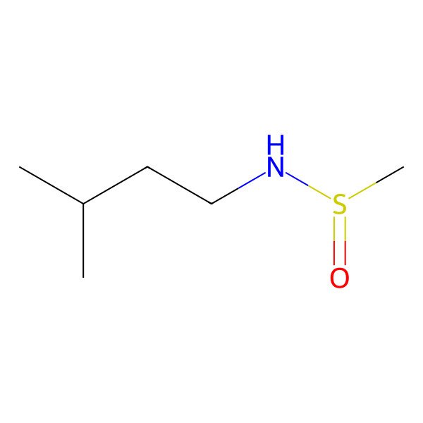 2D Structure of N-isopentylmethanesulfinamide