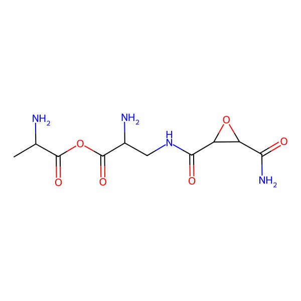 2D Structure of N-L-alanyl-3-(((3-(aminocarbonyl)oxiranyl)carbonyl)amino)-L-alanine