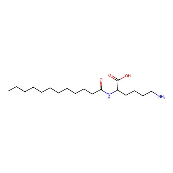 2D Structure of N-Lauroyl-L-lysine