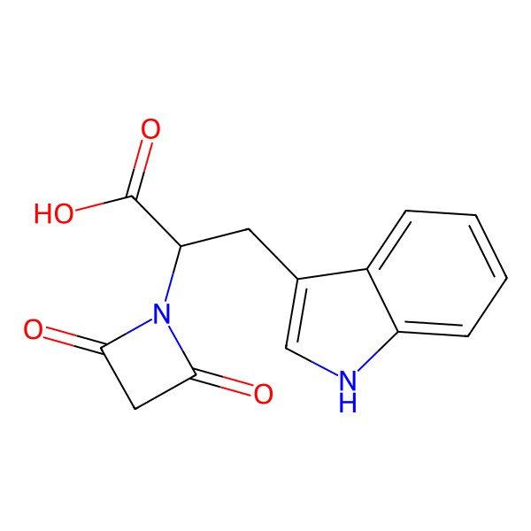 2D Structure of N-malonyl-d-tryptophan