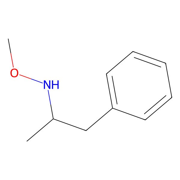 2D Structure of N-methoxy-1-phenylpropan-2-amine