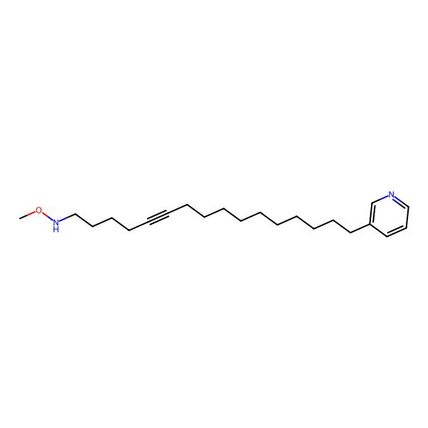 2D Structure of N-methoxy-16-pyridin-3-ylhexadec-5-yn-1-amine