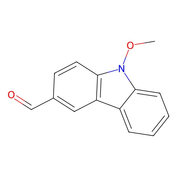 2D Structure of N-methoxy-3-formylcarbazole 2D Structure of N-methoxy-3-formylcarbazole