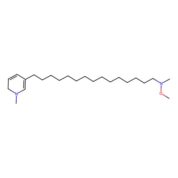 2D Structure of N-methoxy-N-methyl-15-(1-methyl-2H-pyridin-5-yl)pentadecan-1-amine