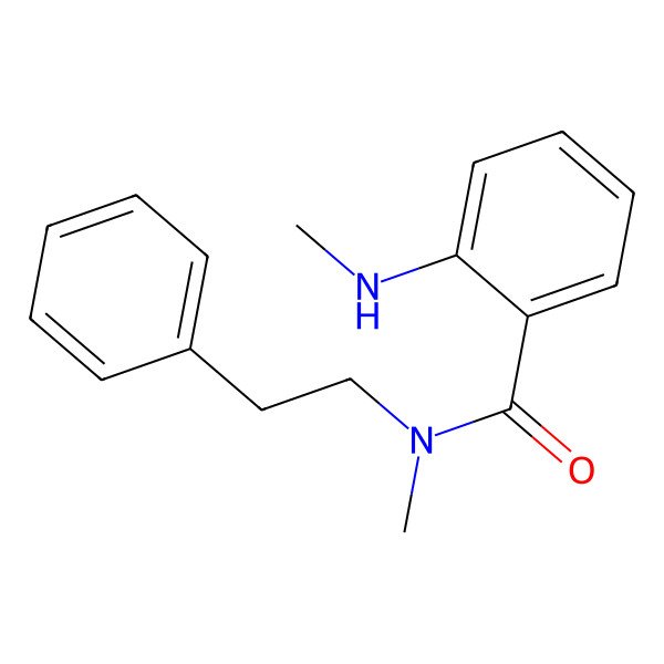2D Structure of N-methyl-2-(methylamino)-N-(2-phenylethyl)benzamide