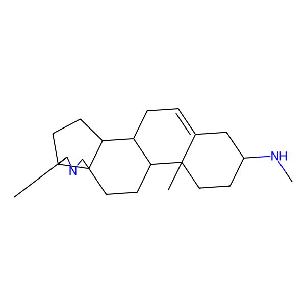 2D Structure of Norcona-N(18),5-dienine, 3beta-(methylamino)-