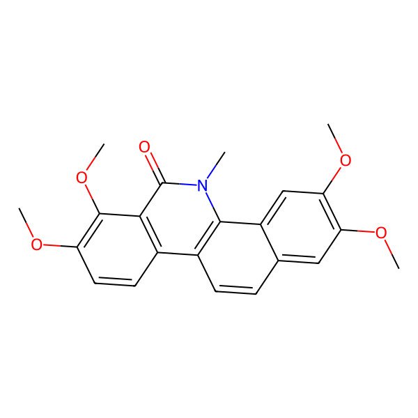 2D Structure of N-methyl-2,3,7,8-tetramethoxybenzophenanthridine-6(5H)-one