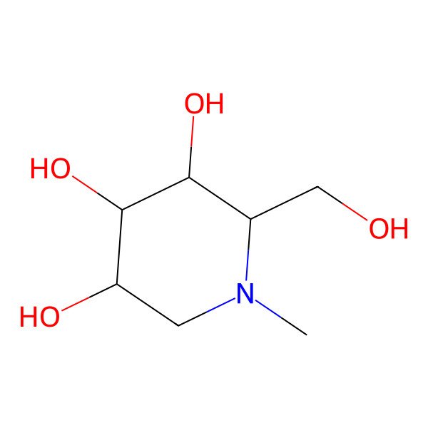 2D Structure of N-Methyl-L-deoxymannojirimycin 2D Structure of N-Methyl-L-deoxymannojirimycin