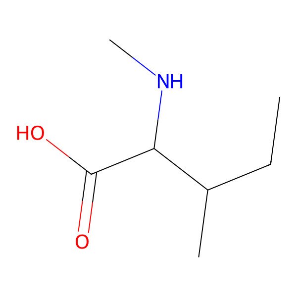 2D Structure of N-Methyl-L-isoleucine