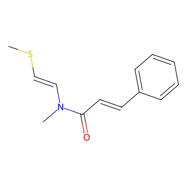 2D Structure of N-methyl-N-(2-methylsulfanylethenyl)-3-phenylprop-2-enamide