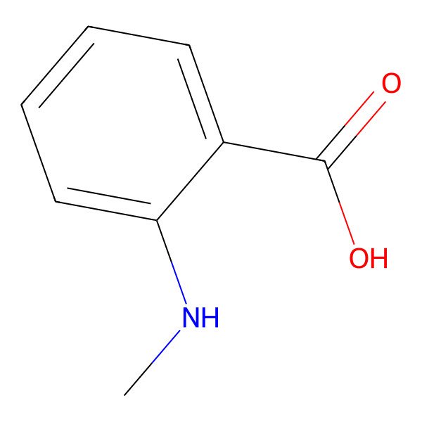 2D Structure of N-Methylanthranilic acid