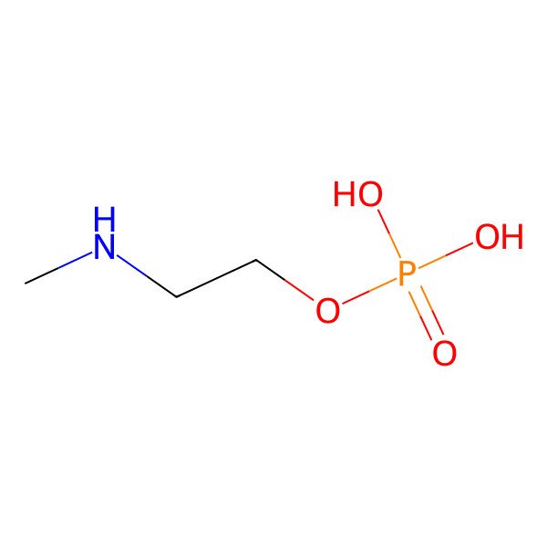 2D Structure of N-methylethanolamine phosphate