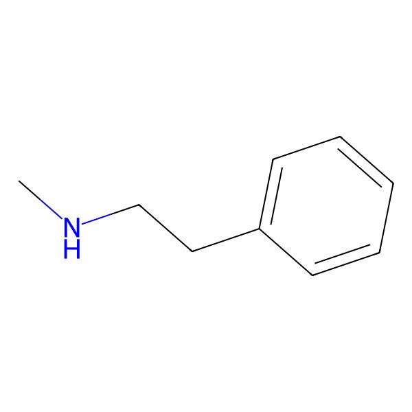 2D Structure of N-Methylphenethylamine