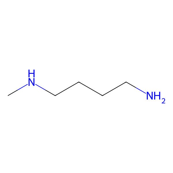 2D Structure of N-Methylputrescine