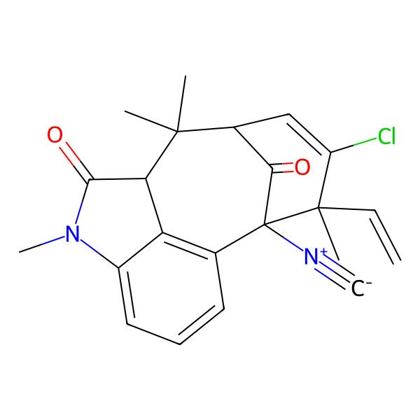 2D Structure of N-methylwelwitinsolinone C isonitrile