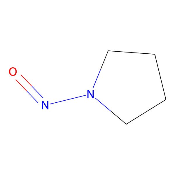 2D Structure of N-Nitrosopyrrolidine