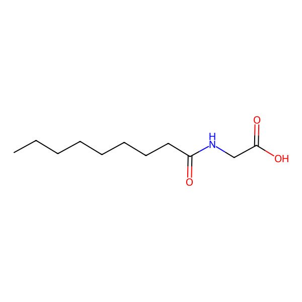 2D Structure of N-Nonanoylglycine
