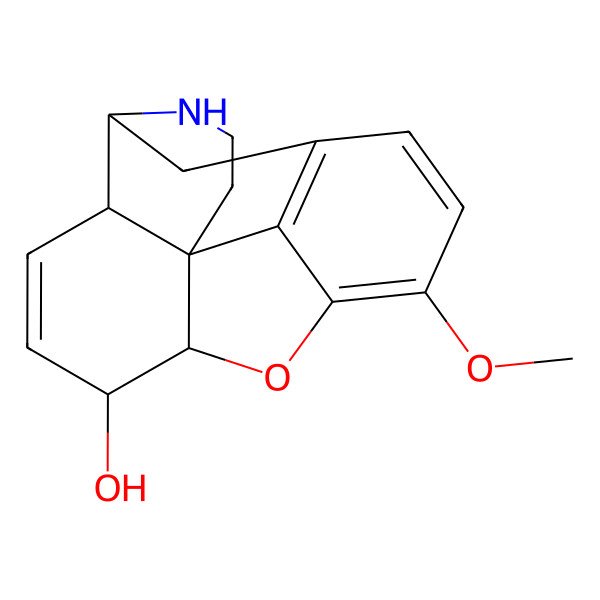 2D Structure of N-Norcodeine