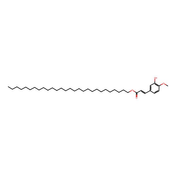 2D Structure of n-Octacosanyl 3-hydroxy-4-methoxycinnamate