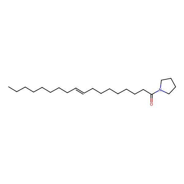 2D Structure of N-octadec-9-enoylpyrrolidine