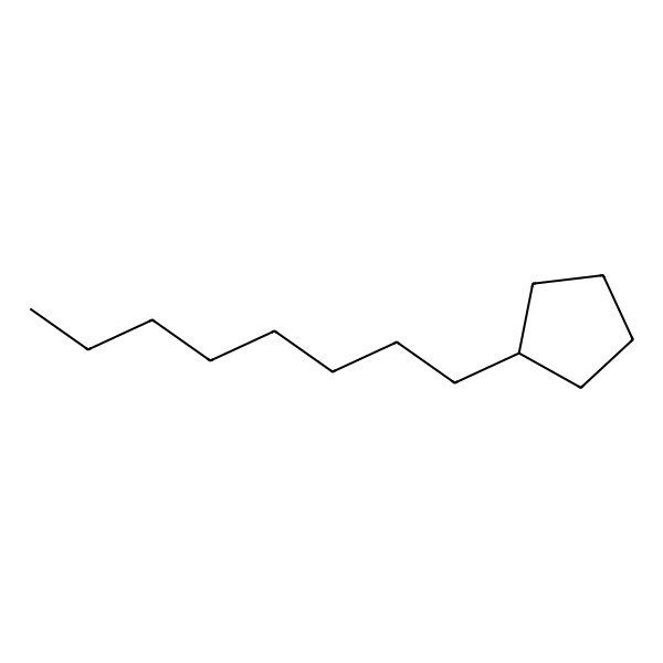 2D Structure of n-Octylcyclopentane