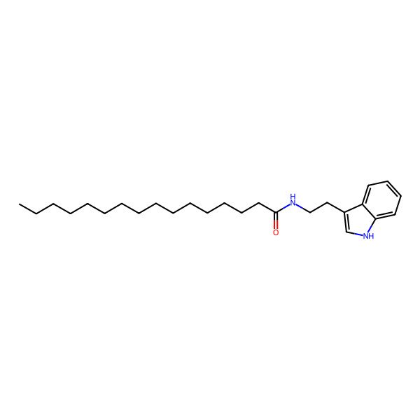 2D Structure of N-Palmitoyltryptamine 2D Structure of N-Palmitoyltryptamine