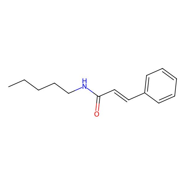 2D Structure of N-pentyl-3-phenylprop-2-enamide