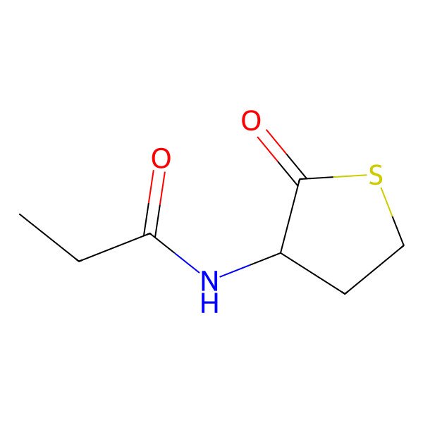 2D Structure of N-propionyl-3-aminodihydro-2(3h)-thiophenone