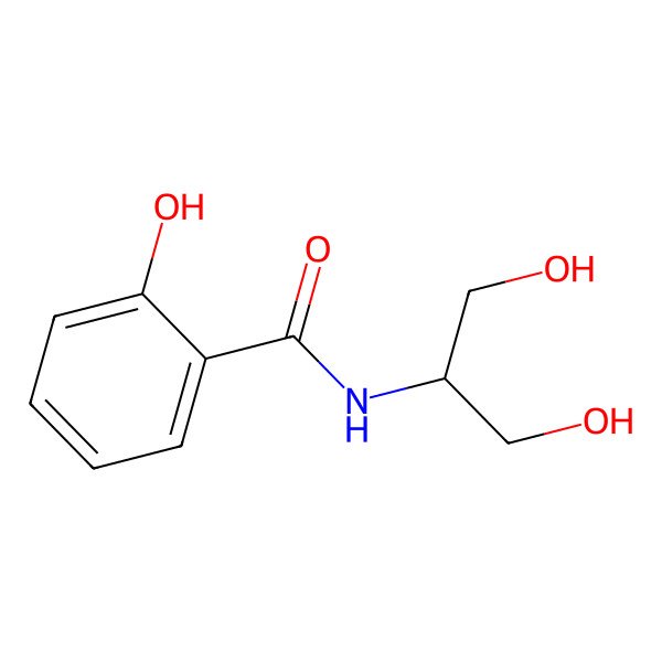 2D Structure of n-Salicyloyl-2-aminopropan-1,3-diol