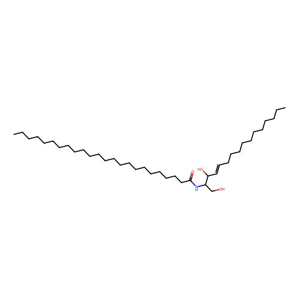 2D Structure of N-(tetracosanoyl)-hexadecasphing-4-enine