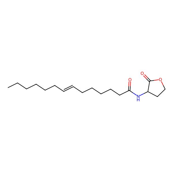 2D Structure of N-Tetradecenoyl-L-homoserine lactone