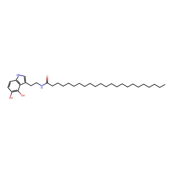2D Structure of n-Tricosanoyl-4,5-dihydroxytryptamine