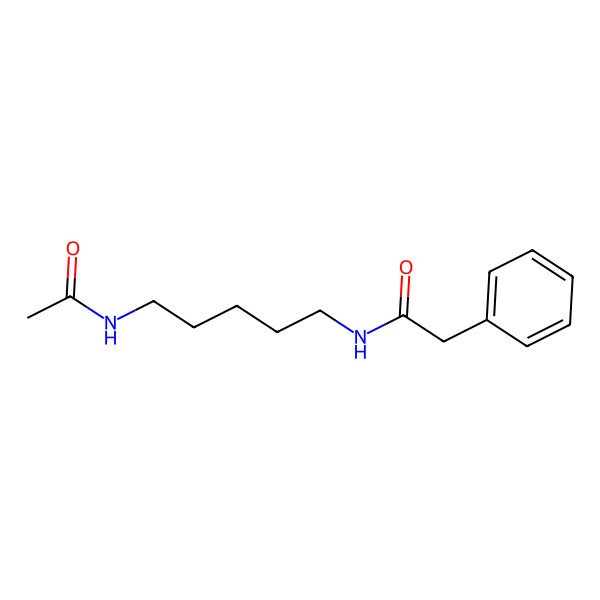 2D Structure of N1-acetyl-N7-phenylacetyl cadaverine