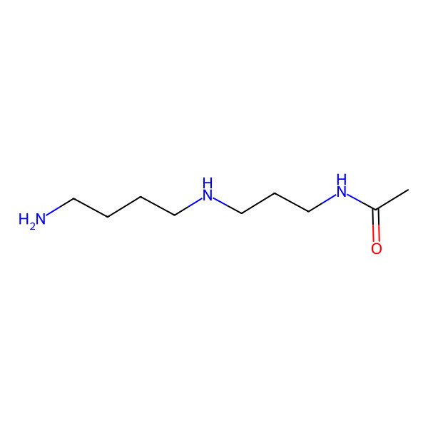 2D Structure of N1-Acetylspermidine