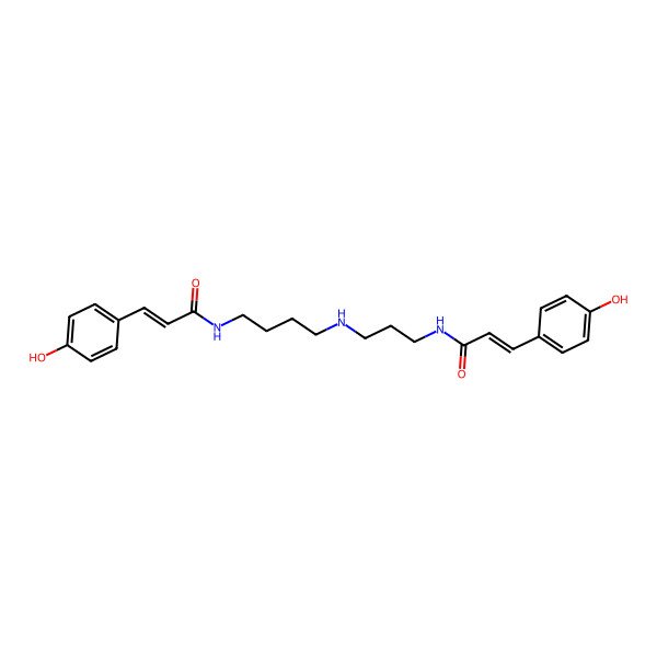 2D Structure of N1,N10-Bis(p-coumaroyl)spermidine