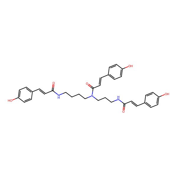 2D Structure of N1,N5,N10-Tri-p-coumaroylspermidine