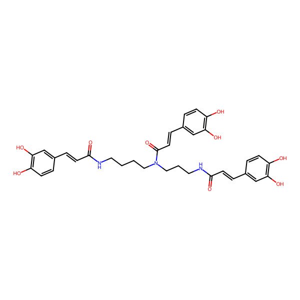 2D Structure of N1,N5,N10-tricaffeoyl spermidine
