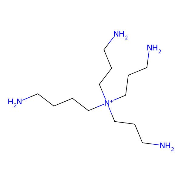 2D Structure of N(4)-bis(aminopropyl)spermidine(1+)