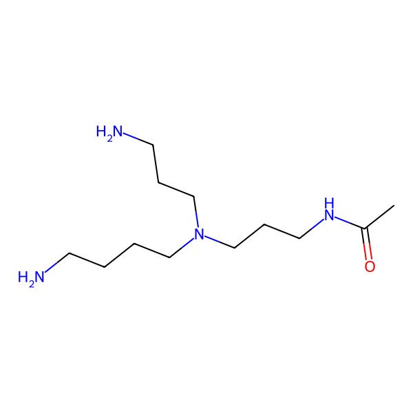 2D Structure of N(4)-(N-acetylaminopropyl)spermidine