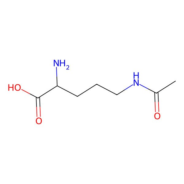 2D Structure of N(5)-Acetyl-L-ornithine