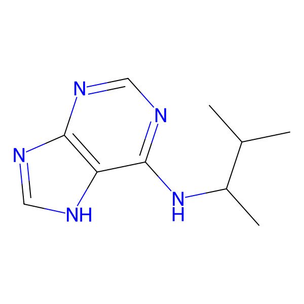 2D Structure of n6-(2-Isopentyl)adenine 2D Structure of n6-(2-Isopentyl)adenine